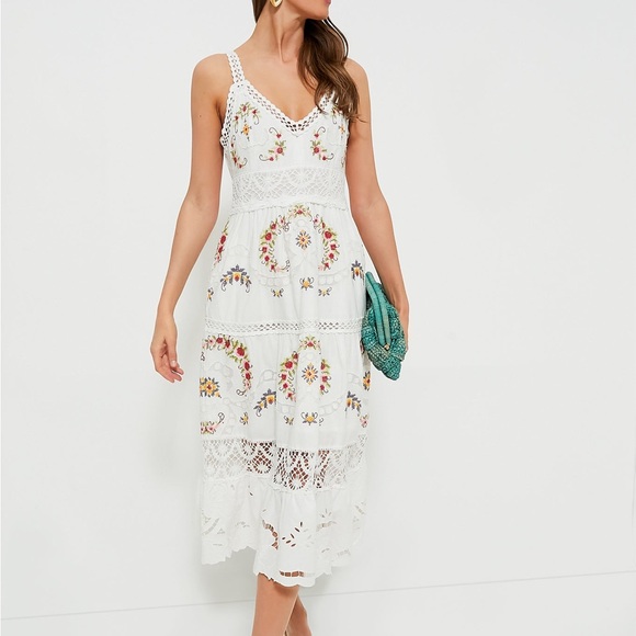（US発）Sea NEW YORK Edwina 刺繍半袖ドレス Edwina S/S Dress – Sea, New York